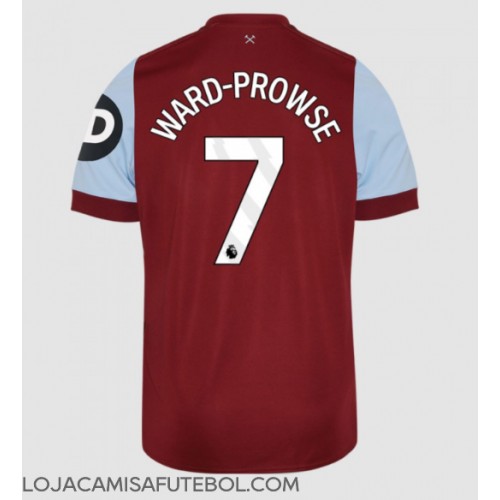 Camisa de Futebol West Ham United James Ward-Prowse #7 Equipamento Principal 2023-24 Manga Curta